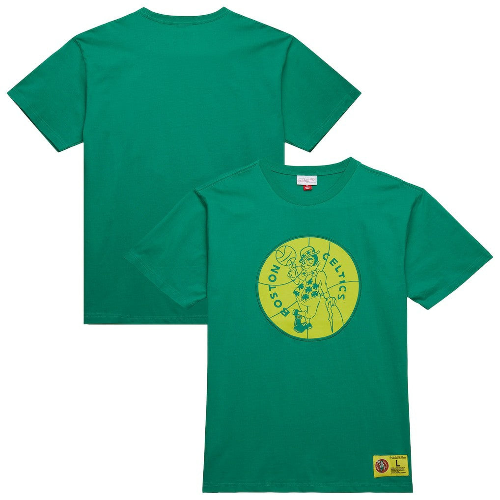 Mitchell & Ness - Boston Celtics Hardwood Classics Neon Nights Premium T-Shirt - Kelly Green