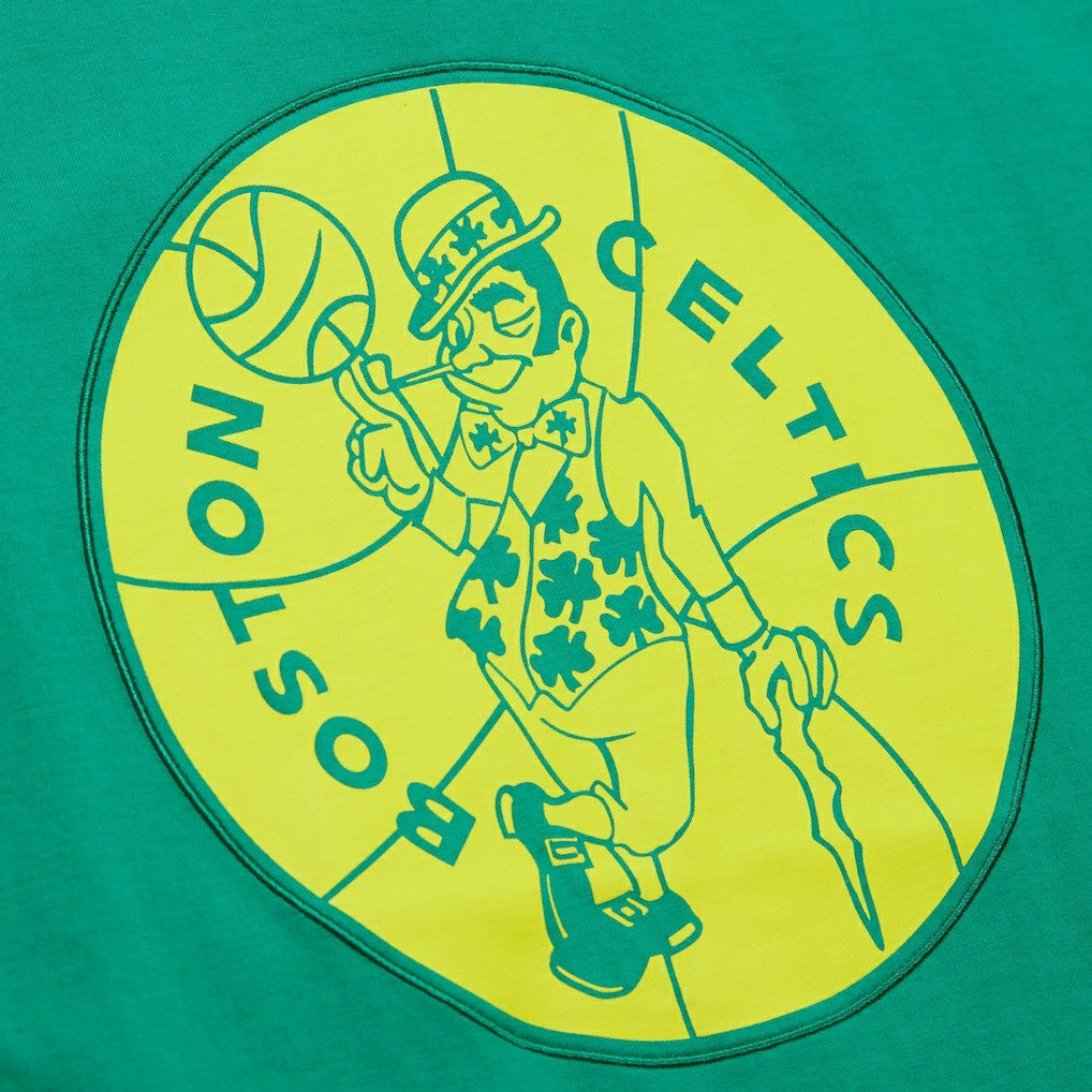 Mitchell & Ness - Boston Celtics Hardwood Classics Neon Nights Premium T-Shirt - Kelly Green