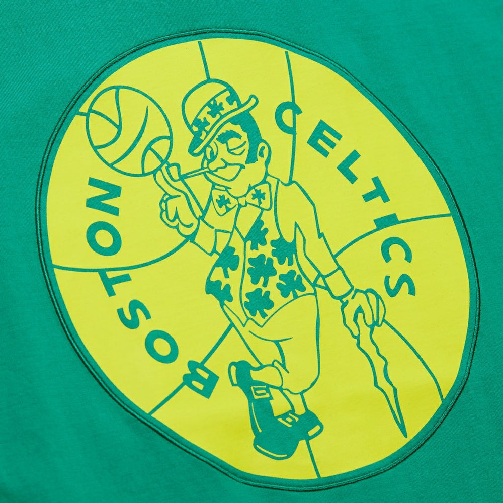 Mitchell & Ness - Boston Celtics Hardwood Classics Neon Nights Premium T-Shirt - Kelly Green