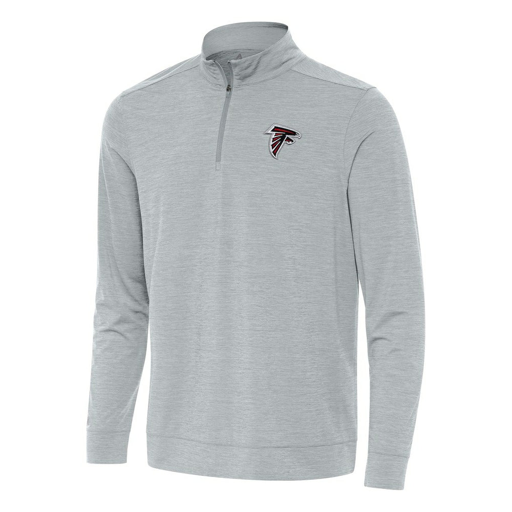 Atlanta Falcons Antigua Bright Quarter-Zip Top Heather Gray - NFL
