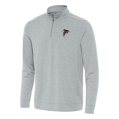 Atlanta Falcons Antigua Bright Quarter-Zip Top Heather Gray - NFL