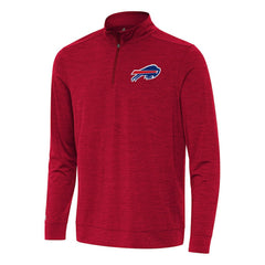 Buffalo Bills Antigua Bright Quarter-Zip Top Heather Red - NFL