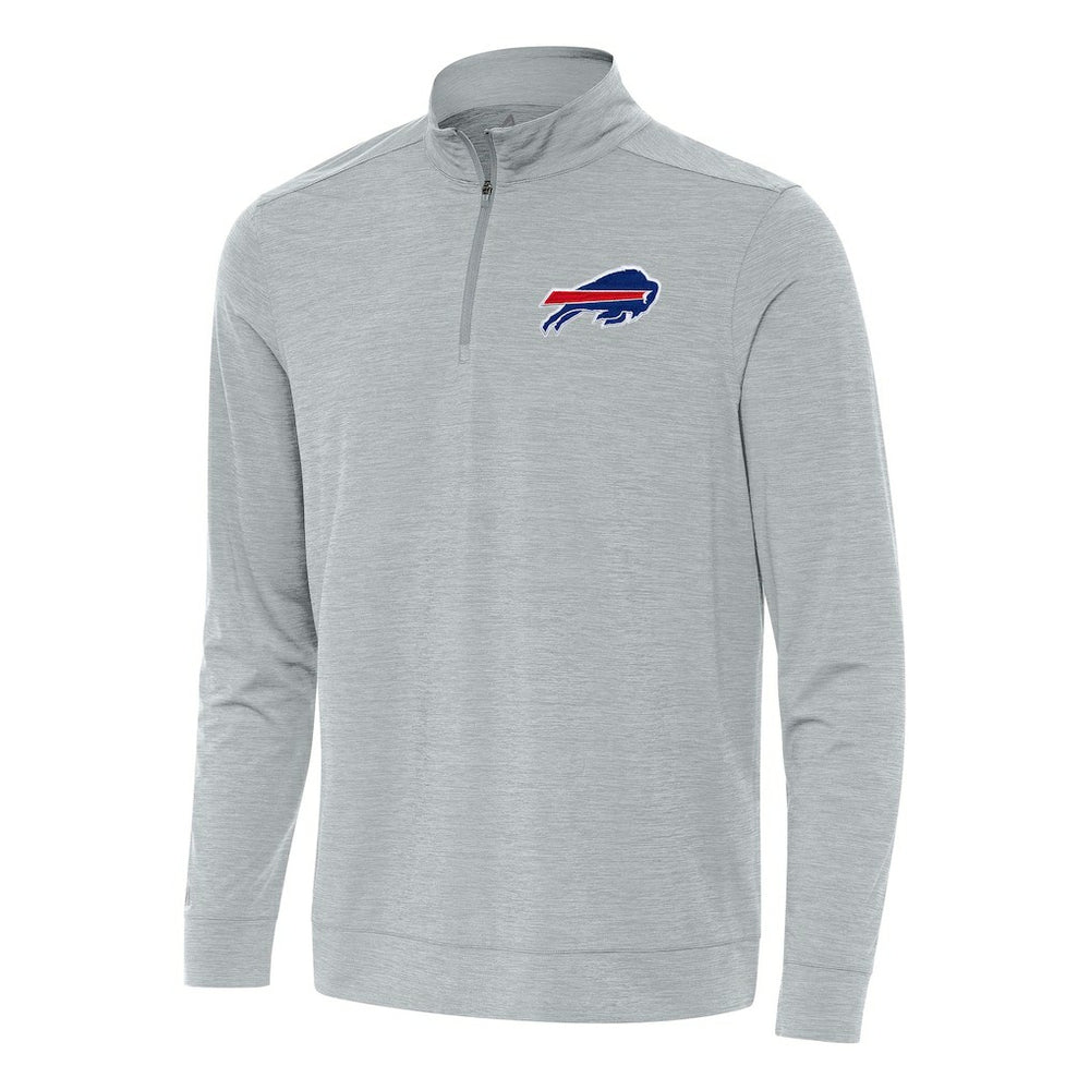 Buffalo Bills Antigua Bright Quarter-Zip Top Heather Gray - NFL