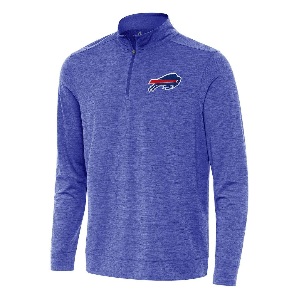Buffalo Bills Antigua Bright Quarter-Zip Top Heather Royal - NFL