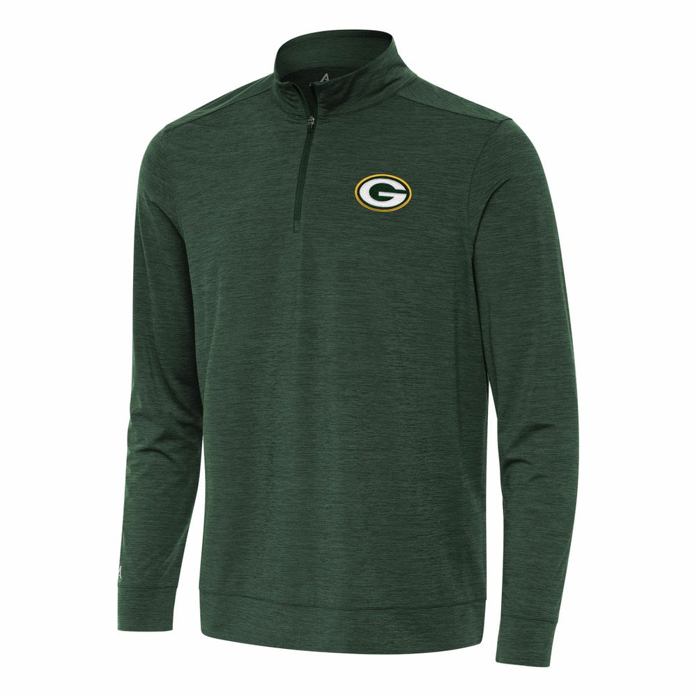 Green Bay Packers Antigua Bright Quarter-Zip Top Green - NFL