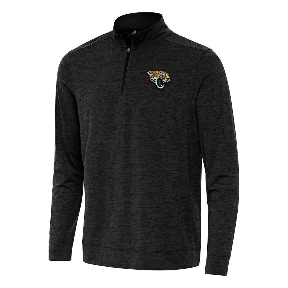 Jacksonville Jaguars Antigua Bright Quarter-Zip Top Heather Black - NFL