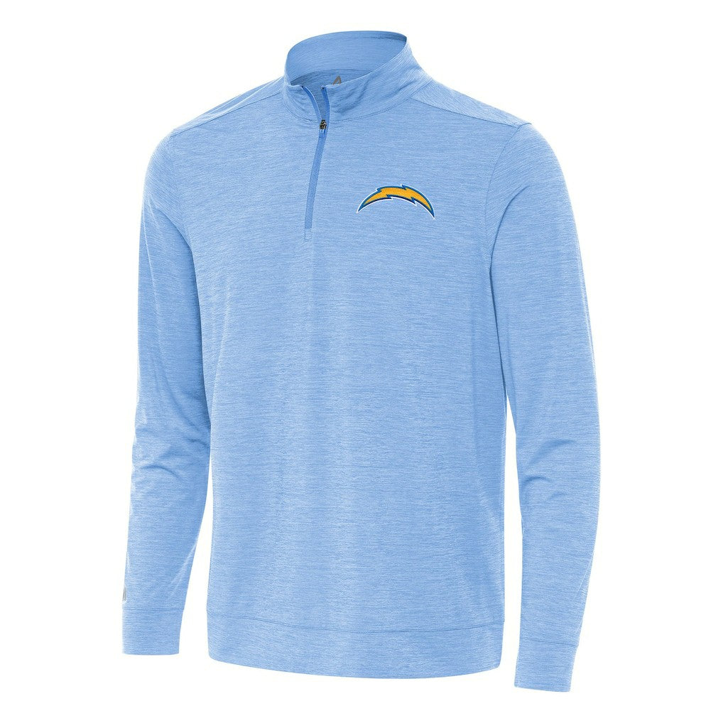 Los Angeles Chargers Antigua Bright Quarter-Zip Top Heather Powder Blue - NFL