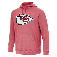 Kansas City Chiefs Antigua Cloud Pullover Hoodie Heather Red - NFL