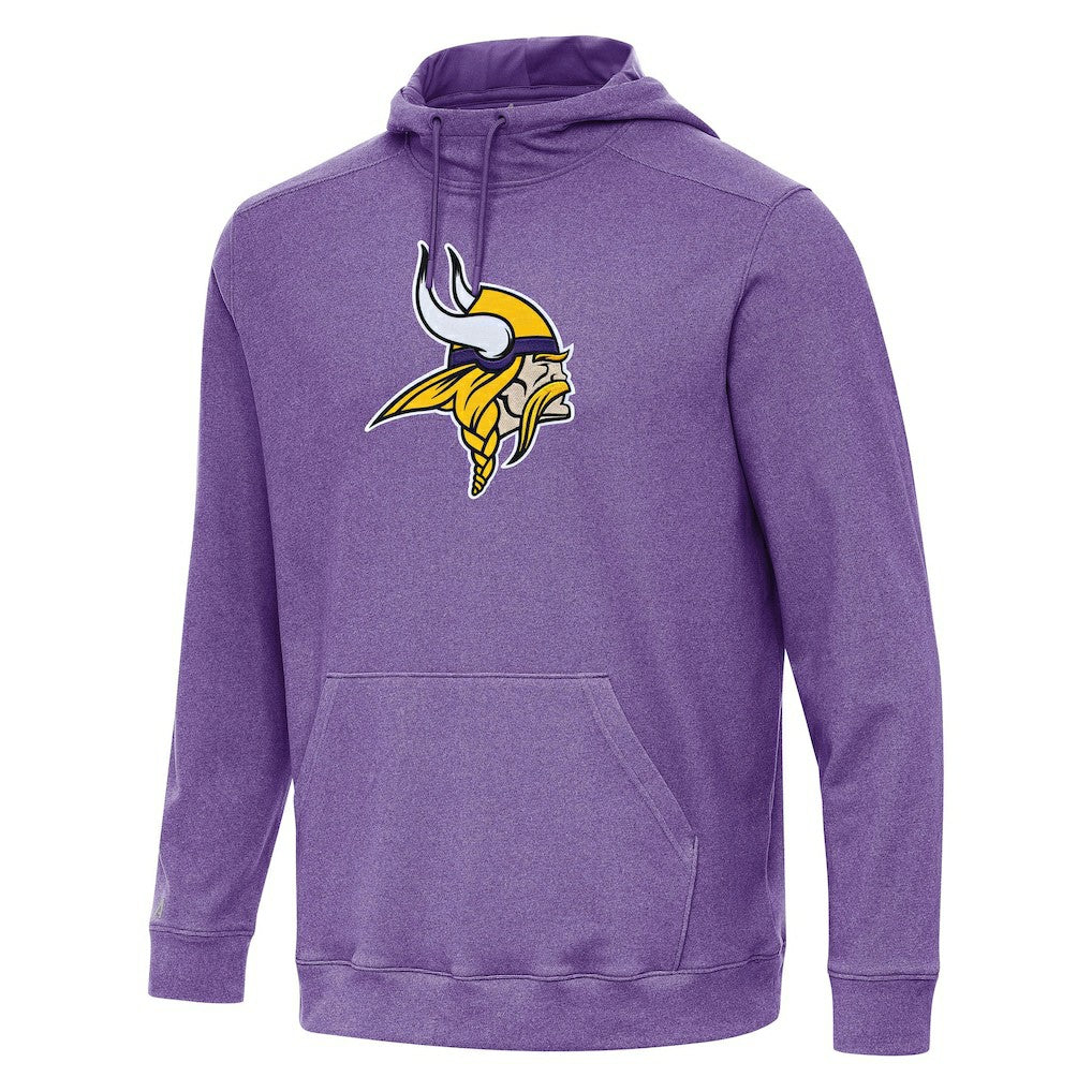 Minnesota Vikings Antigua Cloud Pullover Hoodie Heather Purple - NFL