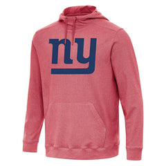 New York Giants Antigua Cloud Pullover Hoodie Heather Red - NFL