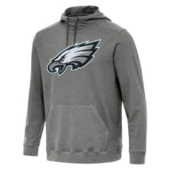 Philadelphia Eagles Antigua Cloud Pullover Hoodie Heather Black - NFL