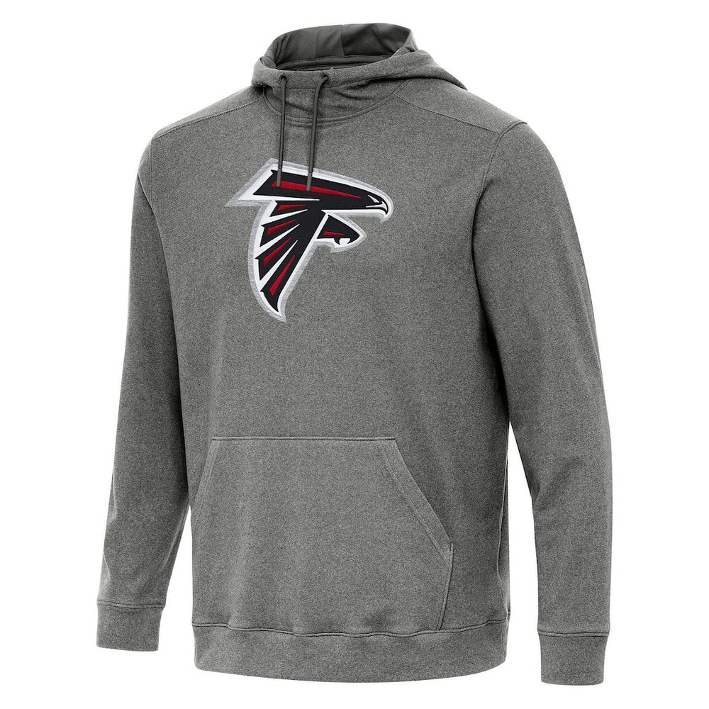 Atlanta Falcons Antigua Cloud Pullover Hoodie Heather Black - NFL