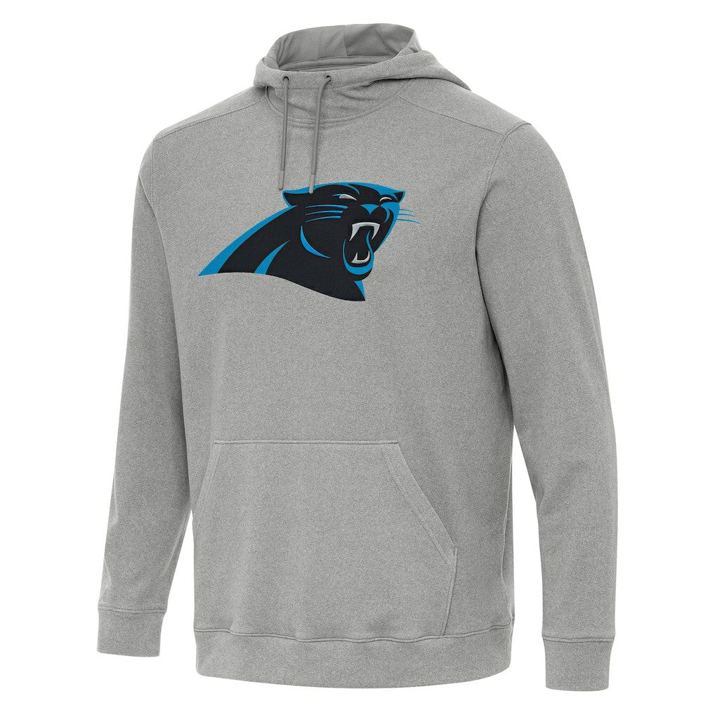 Carolina Panthers Antigua Cloud Pullover Hoodie Heather Gray - NFL