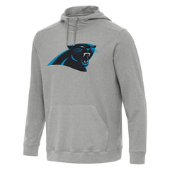 Carolina Panthers Antigua Cloud Pullover Hoodie Heather Gray - NFL