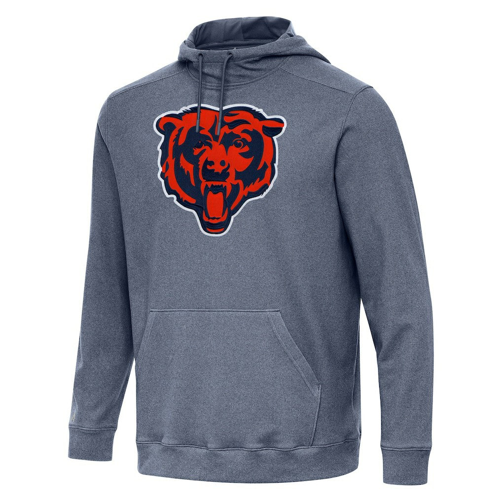 Chicago Bears Antigua Cloud Pullover Hoodie Heather Navy - NFL