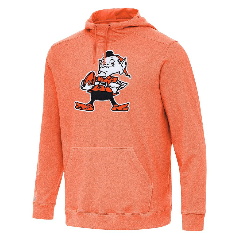 Cleveland Browns Antigua Cloud Pullover Hoodie Heather Orange - NFL