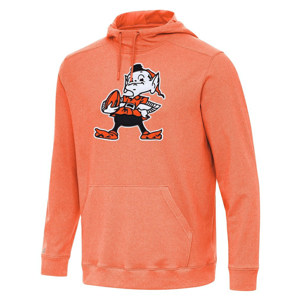 Cleveland Browns Antigua Cloud Pullover Hoodie Heather Orange - NFL