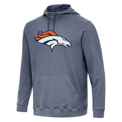 Denver Broncos Antigua Cloud Pullover Hoodie Heather Navy - NFL