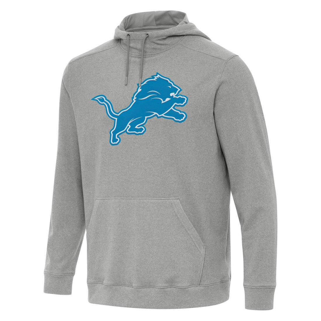 Detroit Lions Antigua Cloud Pullover Hoodie Heather Gray - NFL