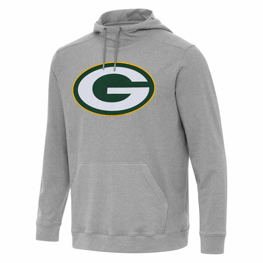 Green Bay Packers Antigua Cloud Pullover Hoodie Heather Gray - NFL