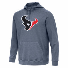 Houston Texans Antigua Cloud Pullover Hoodie Heather Navy - NFL