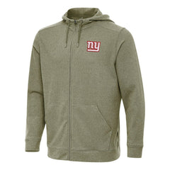 New York Giants Antigua Effortless Full-Zip Hoodie Olive - NFL
