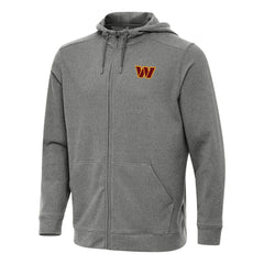 Washington Commanders Antigua Effortless Full-Zip Hoodie Heather Black - NFL
