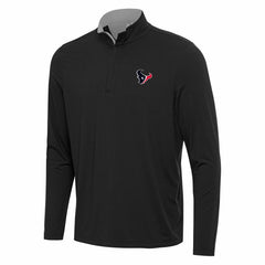 Houston Texans Antigua Content Quarter-Zip Pullover Top Black/Gray - NFL