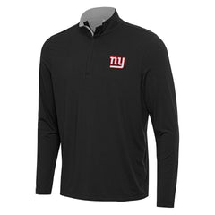 New York Giants Antigua Content Quarter-Zip Pullover Top Black/Gray - NFL