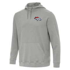 Denver Broncos Antigua Cloud Pullover Hoodie Heather Gray - NFL