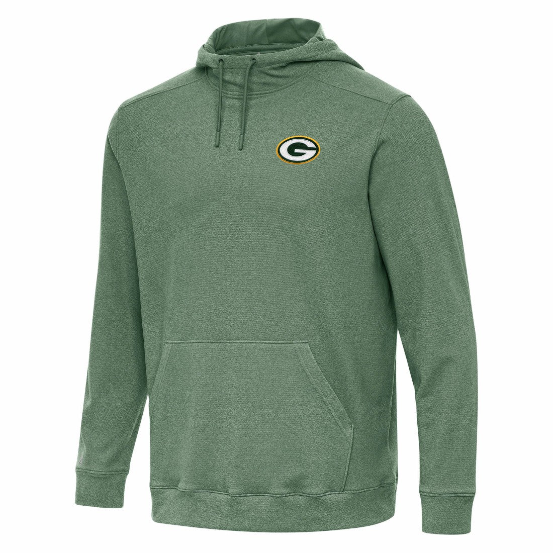 Green Bay Packers Antigua Cloud Pullover Hoodie Heather Green - NFL