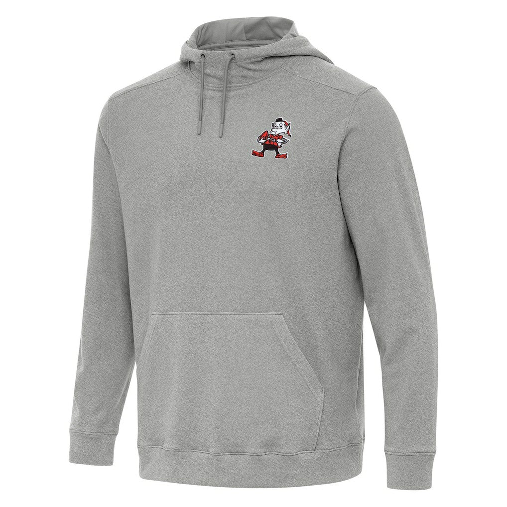 Cleveland Browns Antigua Cloud Pullover Hoodie Heather Gray - NFL