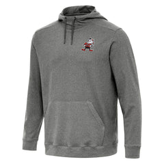 Cleveland Browns Antigua Cloud Pullover Hoodie Heather Black - NFL