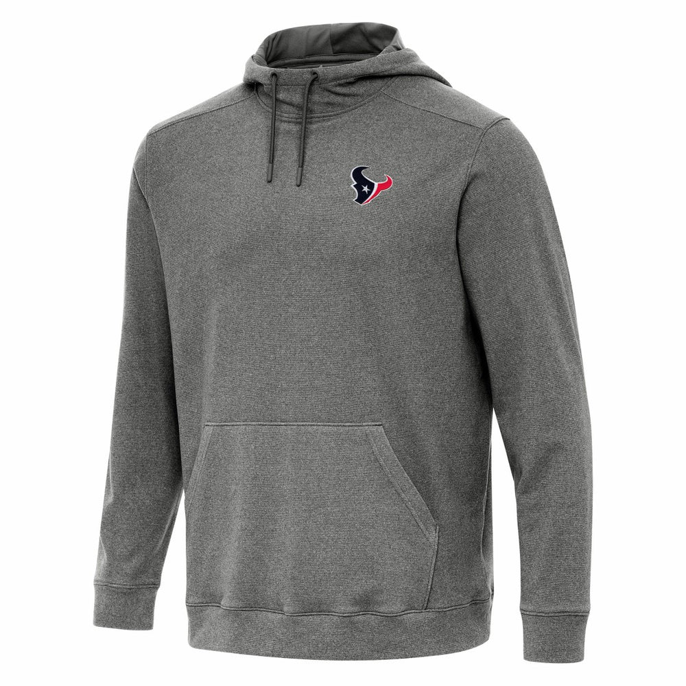 Houston Texans Antigua Cloud Pullover Hoodie Heather Black - NFL