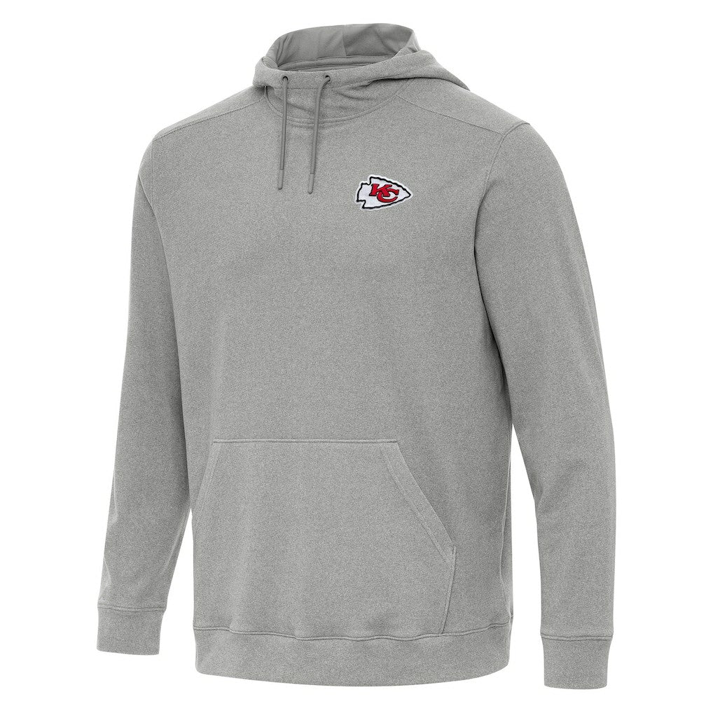 Kansas City Chiefs Antigua Cloud Pullover Hoodie Heather Gray - NFL