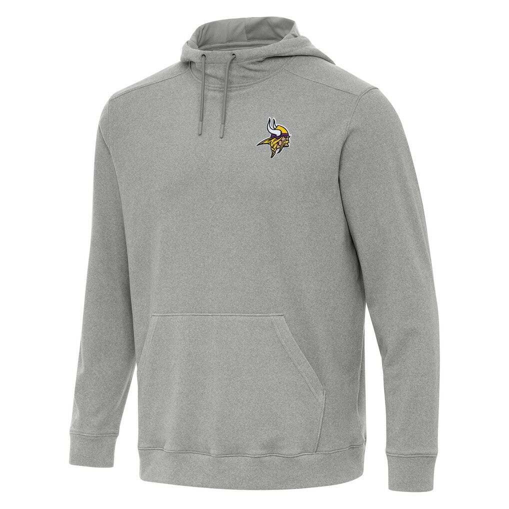Minnesota Vikings Antigua Cloud Pullover Hoodie Heather Gray - NFL