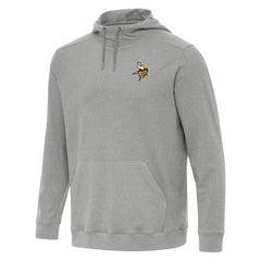 Minnesota Vikings Antigua Cloud Pullover Hoodie Heather Gray - NFL