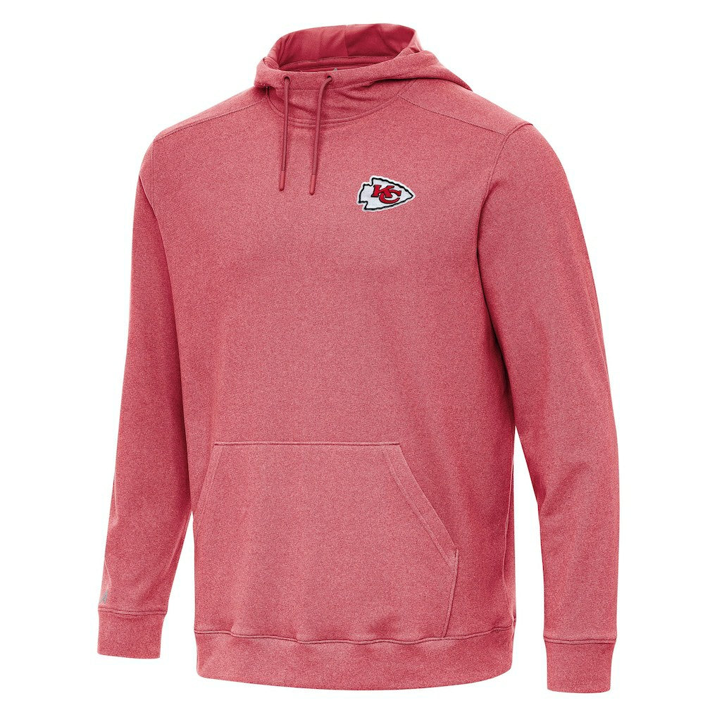 Kansas City Chiefs Antigua Cloud Pullover Hoodie Heather Red - NFL