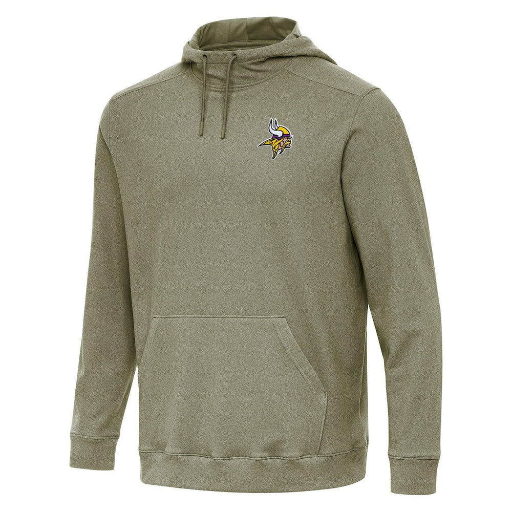 Minnesota Vikings Antigua Cloud Pullover Hoodie Olive - NFL