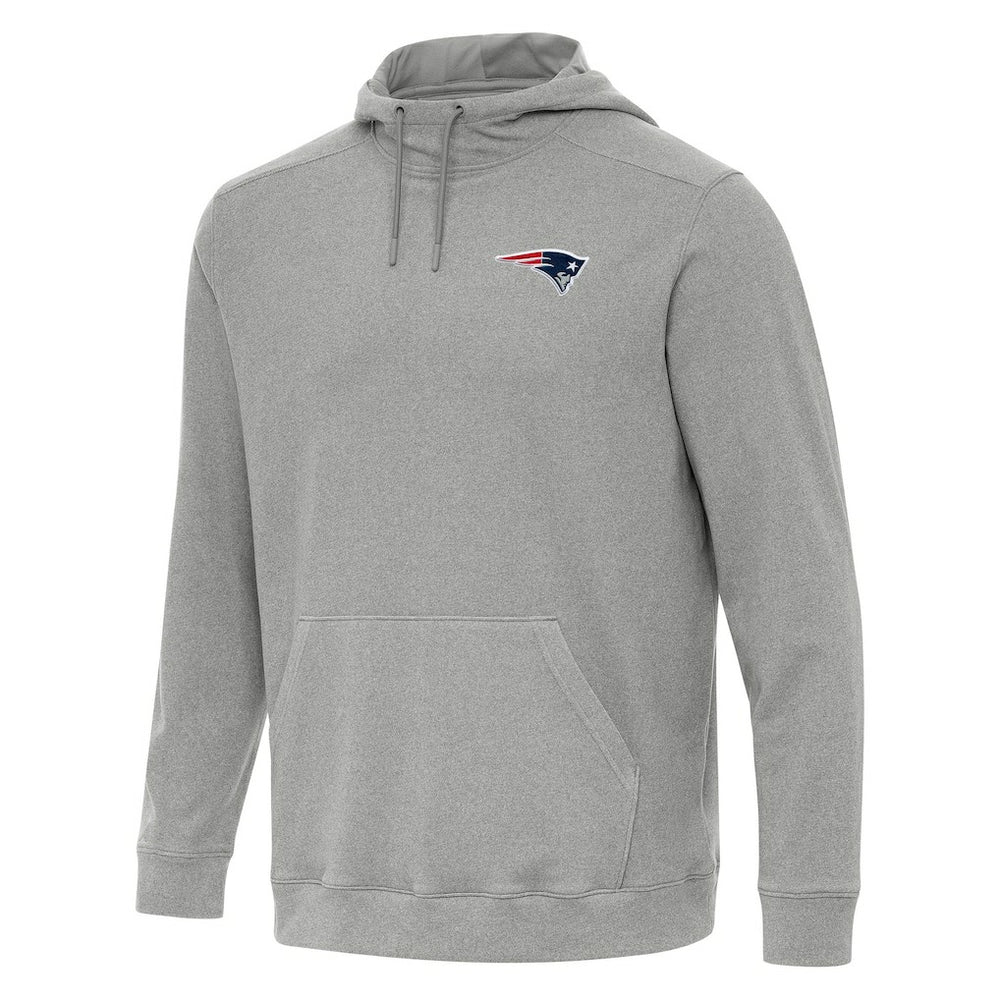 New England Patriots Antigua Cloud Pullover Hoodie Heather Gray - NFL