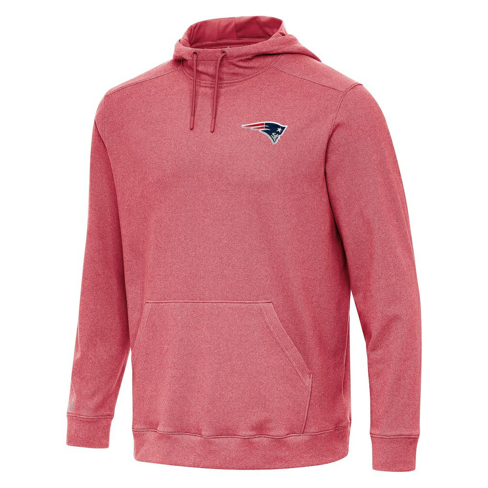 New England Patriots Antigua Cloud Pullover Hoodie Heather Red - NFL