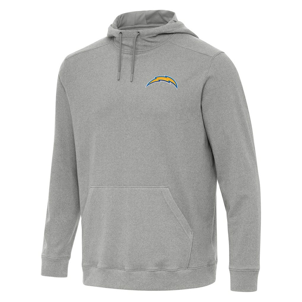 Los Angeles Chargers Antigua Cloud Pullover Hoodie Heather Gray - NFL