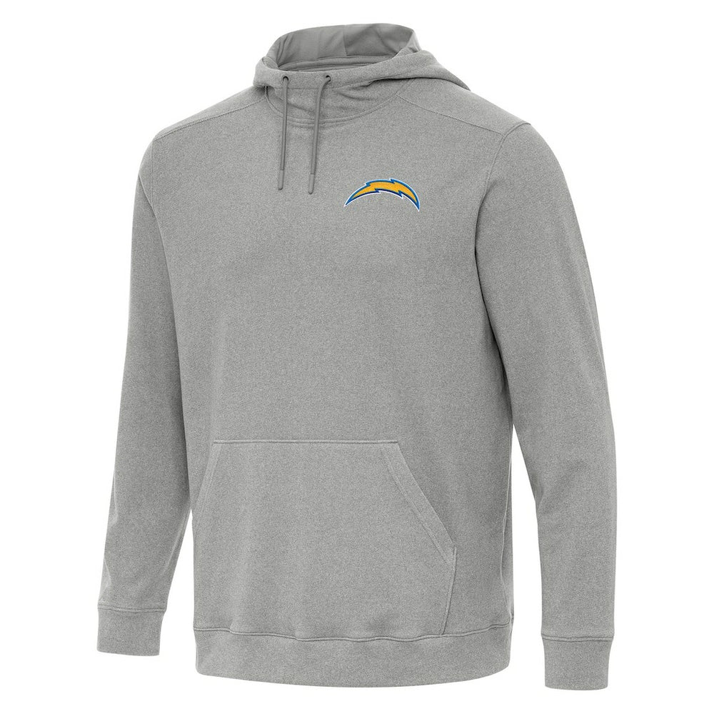 Los Angeles Chargers Antigua Cloud Pullover Hoodie Heather Gray - NFL