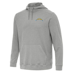 Los Angeles Chargers Antigua Cloud Pullover Hoodie Heather Gray - NFL
