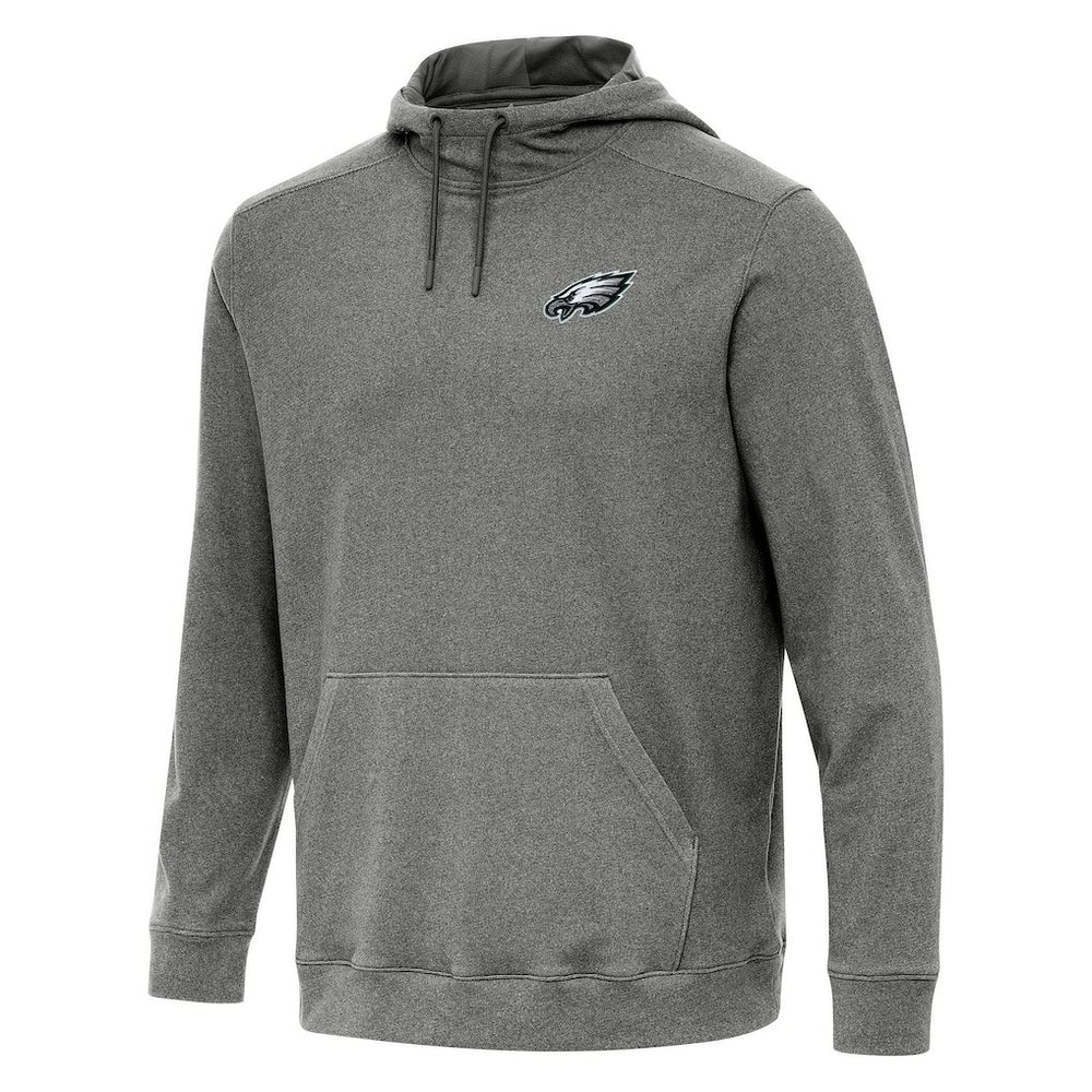 Philadelphia Eagles Antigua Cloud Pullover Hoodie Heather Black - NFL