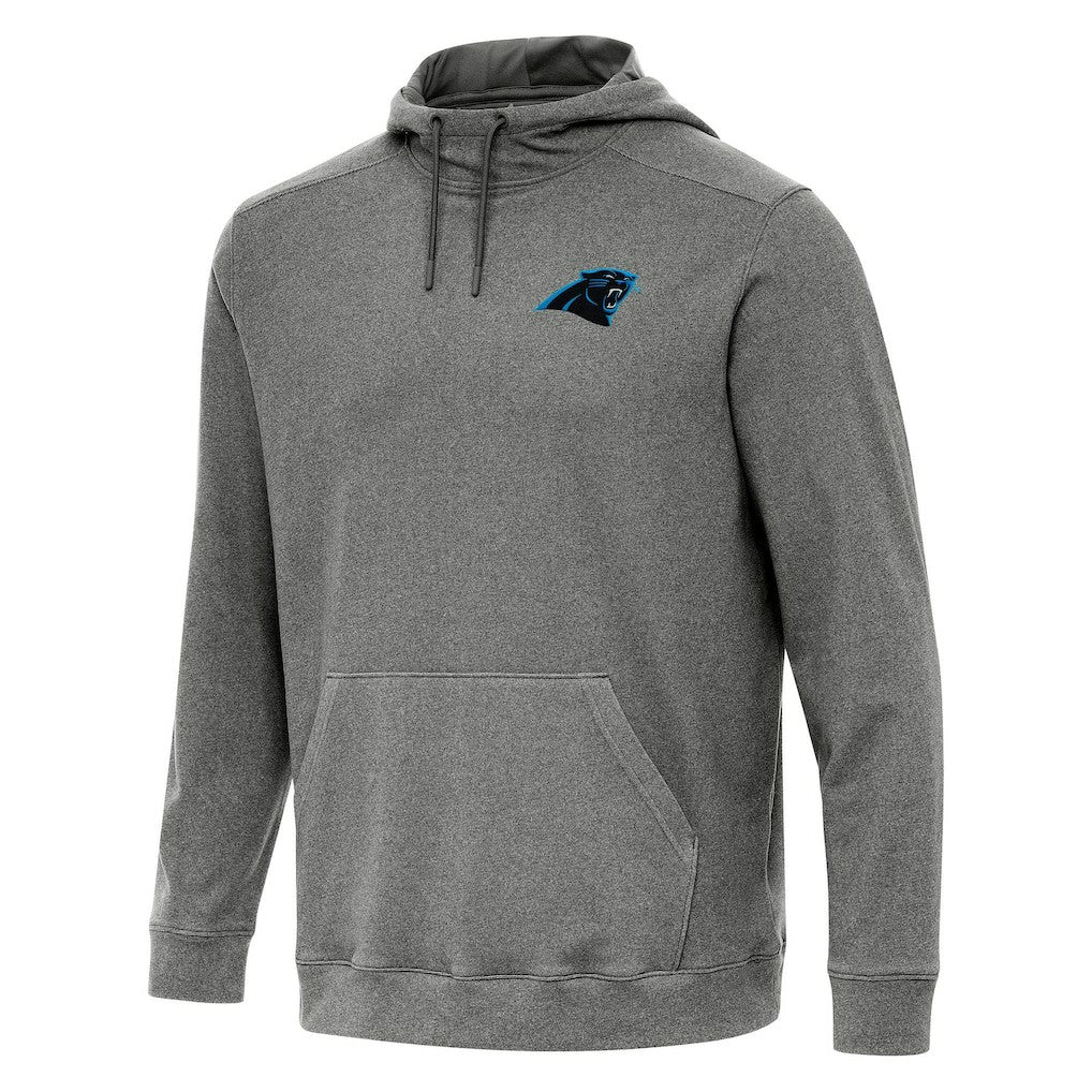 Carolina Panthers Antigua Cloud Pullover Hoodie Heather Black - NFL