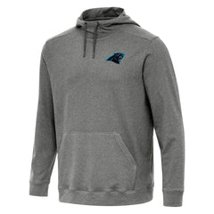 Carolina Panthers Antigua Cloud Pullover Hoodie Heather Black - NFL