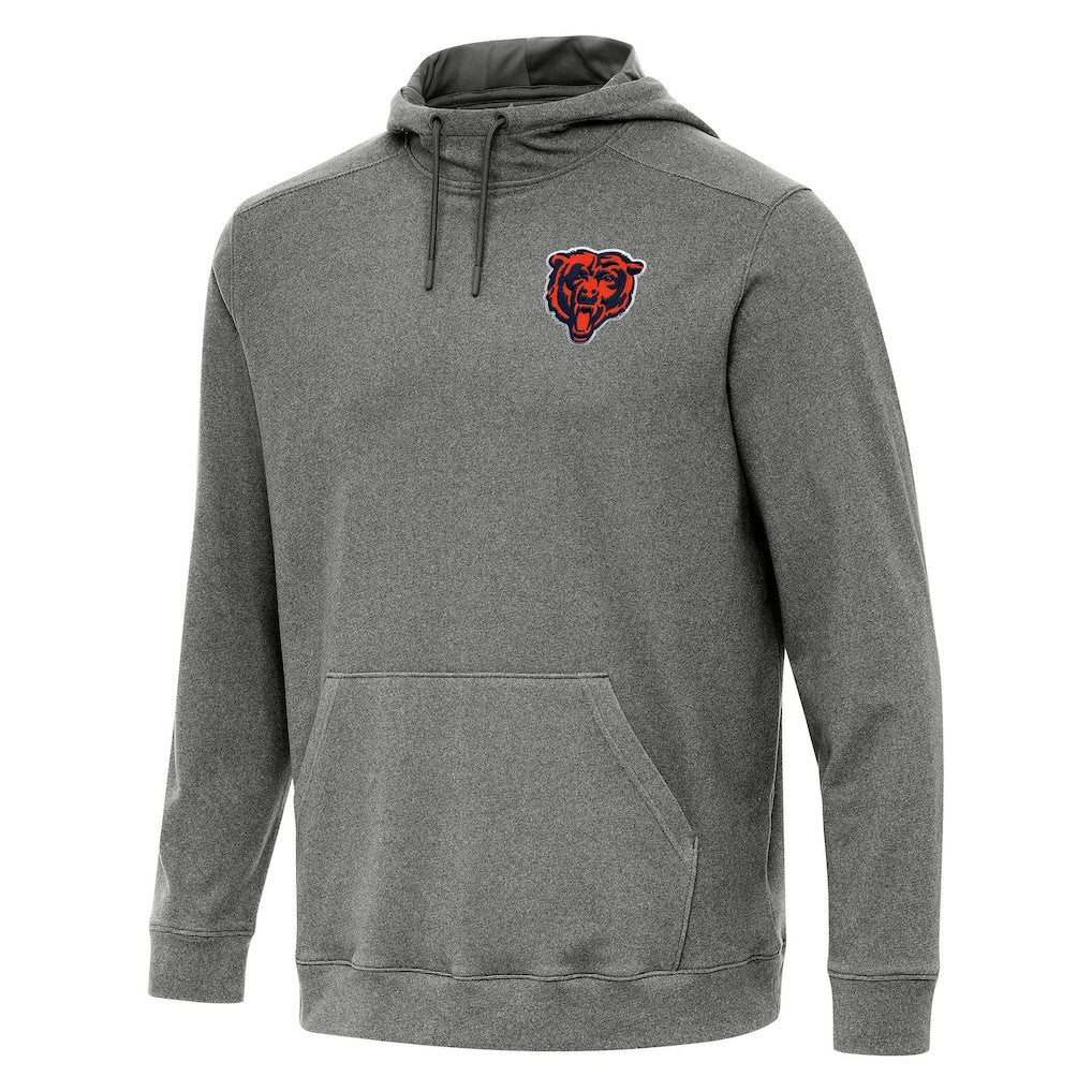 Chicago Bears Antigua Cloud Pullover Hoodie Heather Black - NFL