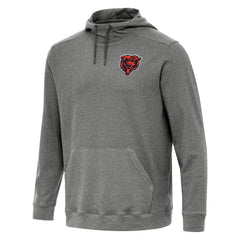 Chicago Bears Antigua Cloud Pullover Hoodie Heather Black - NFL