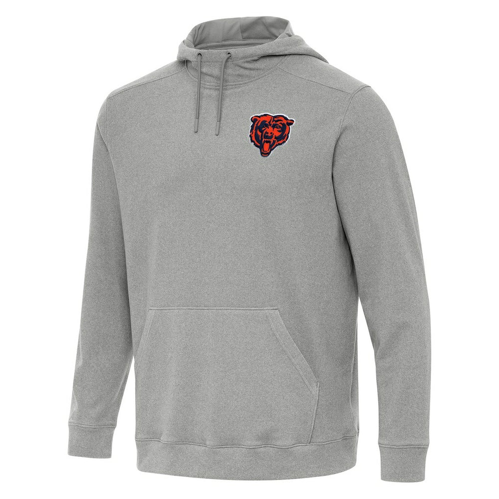 Chicago Bears Antigua Cloud Pullover Hoodie Heather Gray - NFL